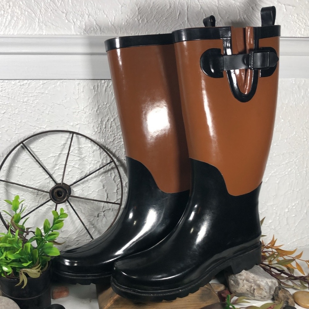 Capelli of New York Riding Style Rain Tall Shaft Boot Outdoor Casual Boot - Picture 15 of 16